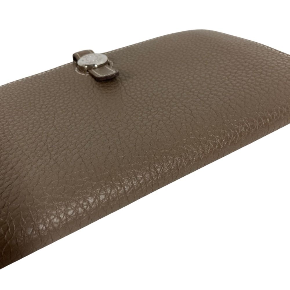 Hermes Wallet Dogon Duo GM Togo Etoupe Gray — view 5
