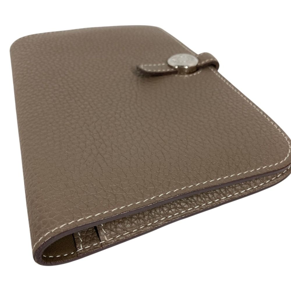 Hermes Wallet Dogon Duo GM Togo Etoupe Gray — view 2
