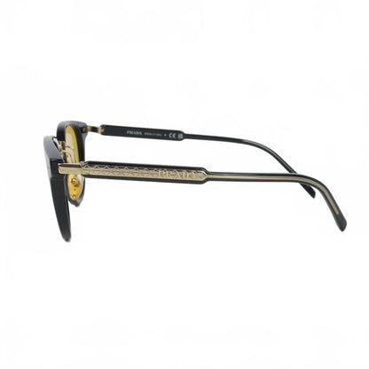 Prada Sunglasses Eyewear Frame Color Lens Spr 49 Black Gold — view 2