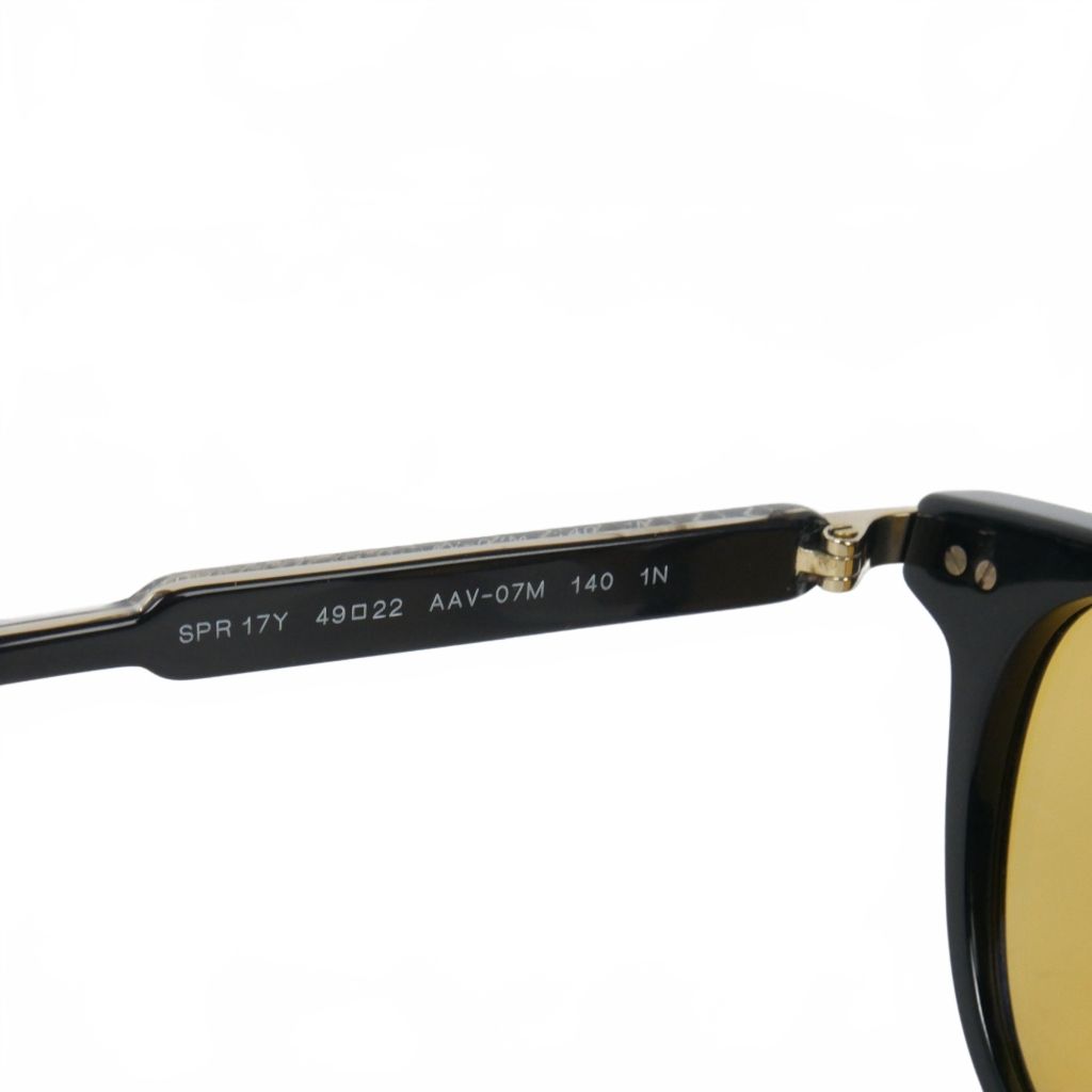 Prada Sunglasses Eyewear Frame Color Lens Spr 49 Black Gold — view 5