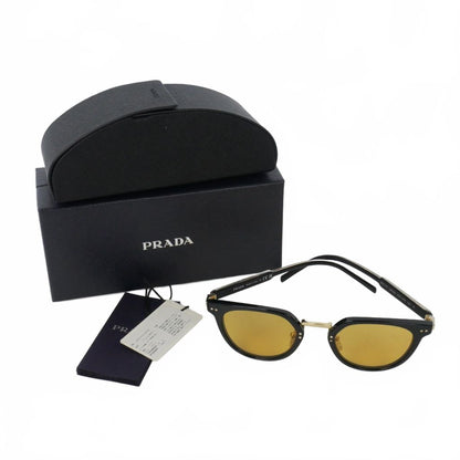 Prada Sunglasses Eyewear Frame Color Lens Spr 49 Black Gold — view 6