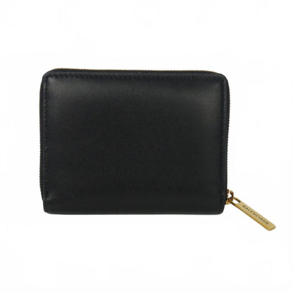 Balenciaga Bifold Wallet Zip Around Leather Compact Black — view 2
