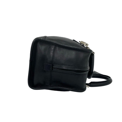 Loewe Amazona 28 Anagram Logo Leather Mini Boston Bag with Clochette Black — view 6