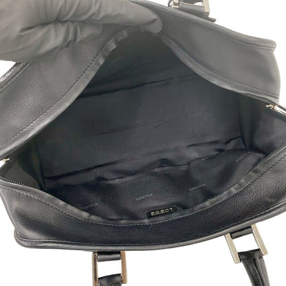 Loewe Amazona 28 Anagram Logo Leather Mini Boston Bag with Clochette Black — view 9