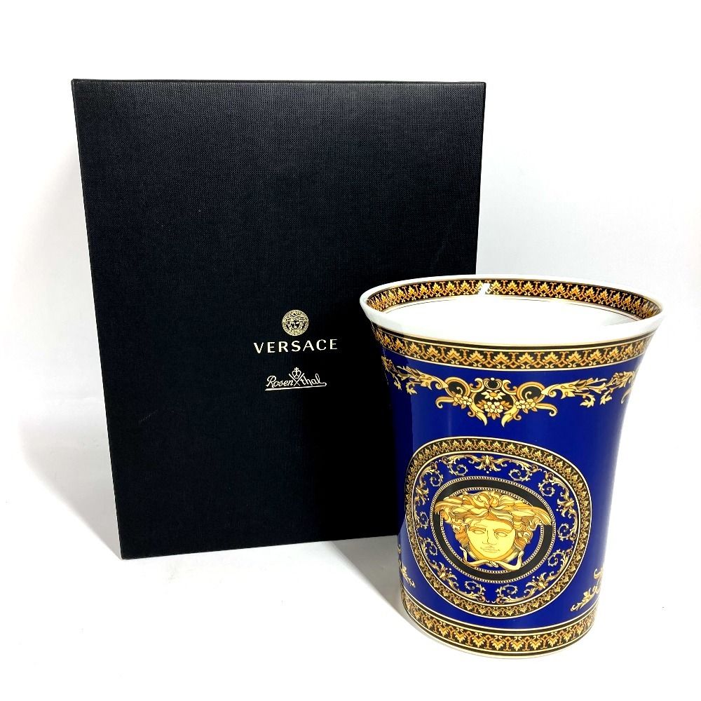 Versace Vase Flower Base Ceramic White — view 3