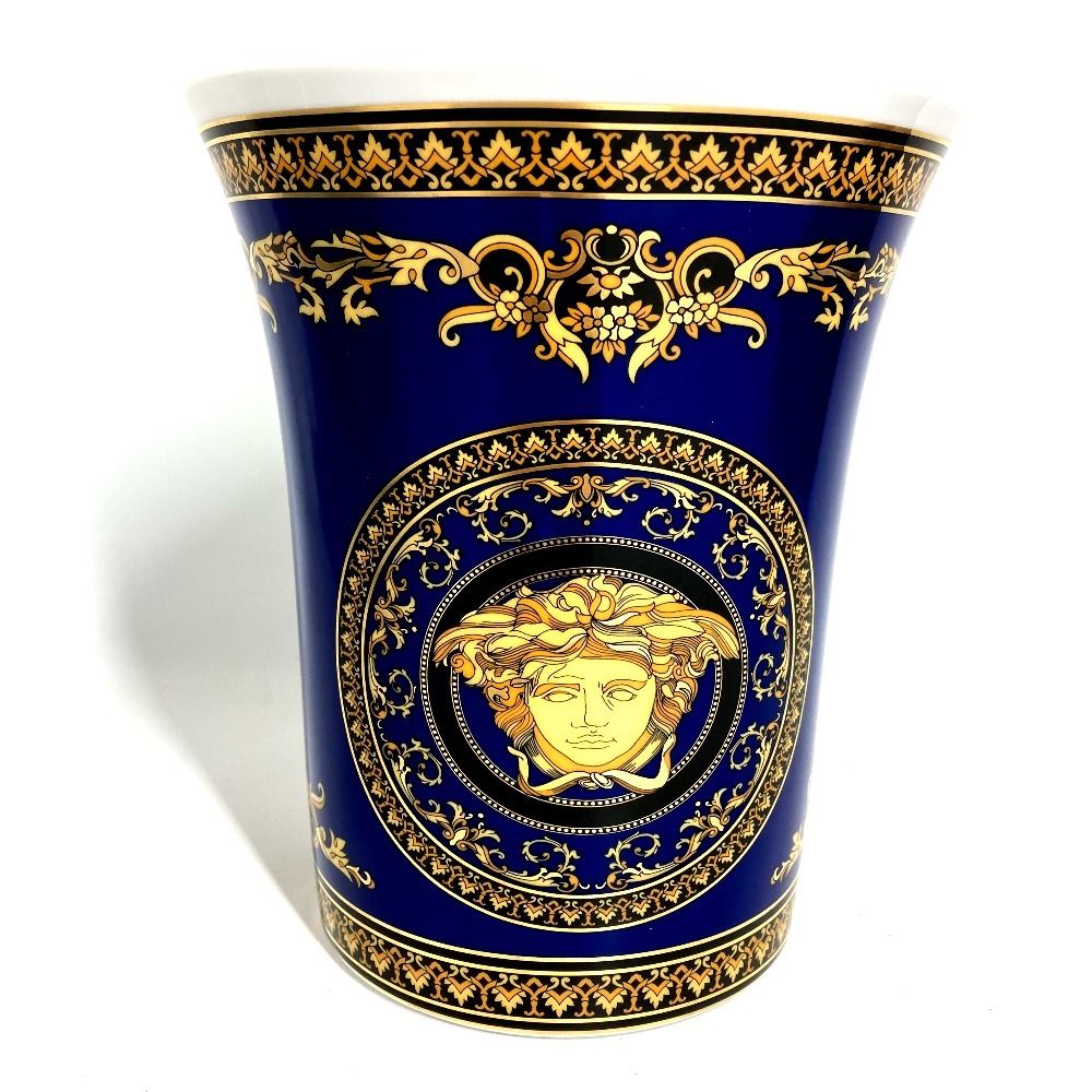 Versace Vase Flower Base Ceramic White
