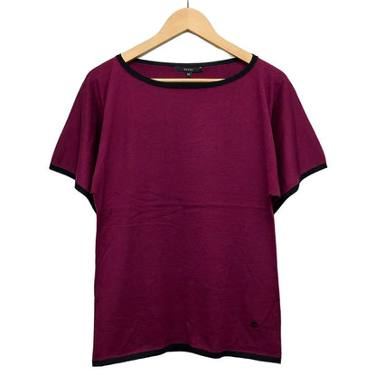 Gucci Short Sleeve Sweater XS Purple Black