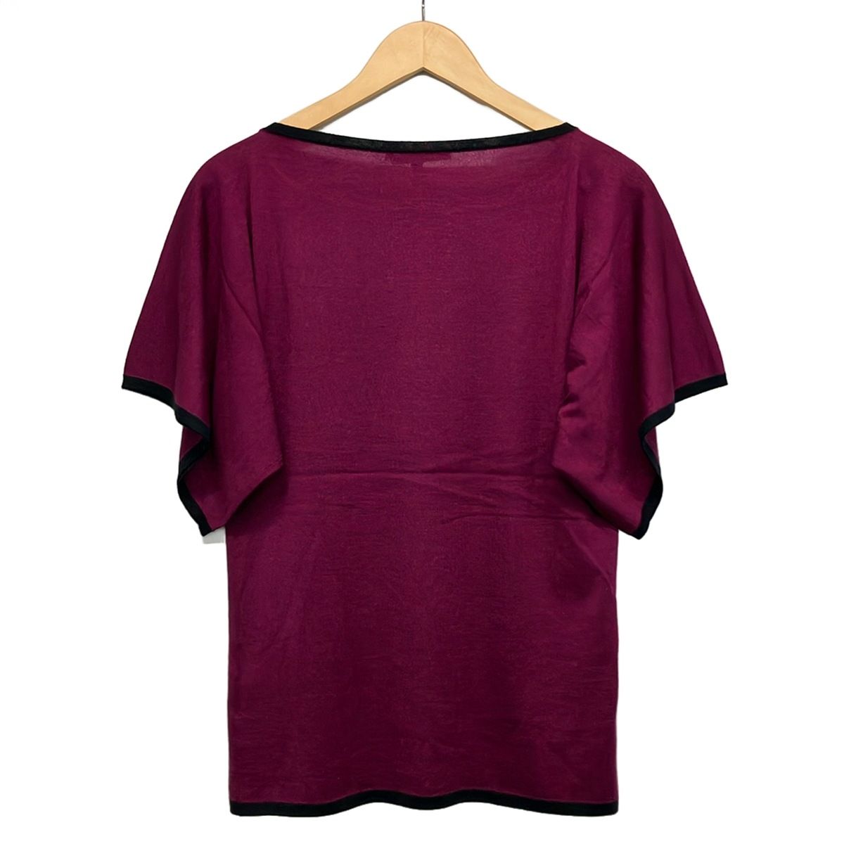 Gucci Short Sleeve Sweater XS Purple Black — view 2