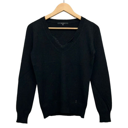 Gucci Long Sleeve Sweater XS Black Neck Cashmere Lace