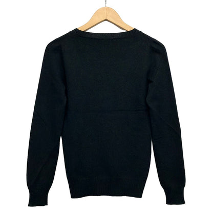 Gucci Long Sleeve Sweater XS Black Neck Cashmere Lace — view 2