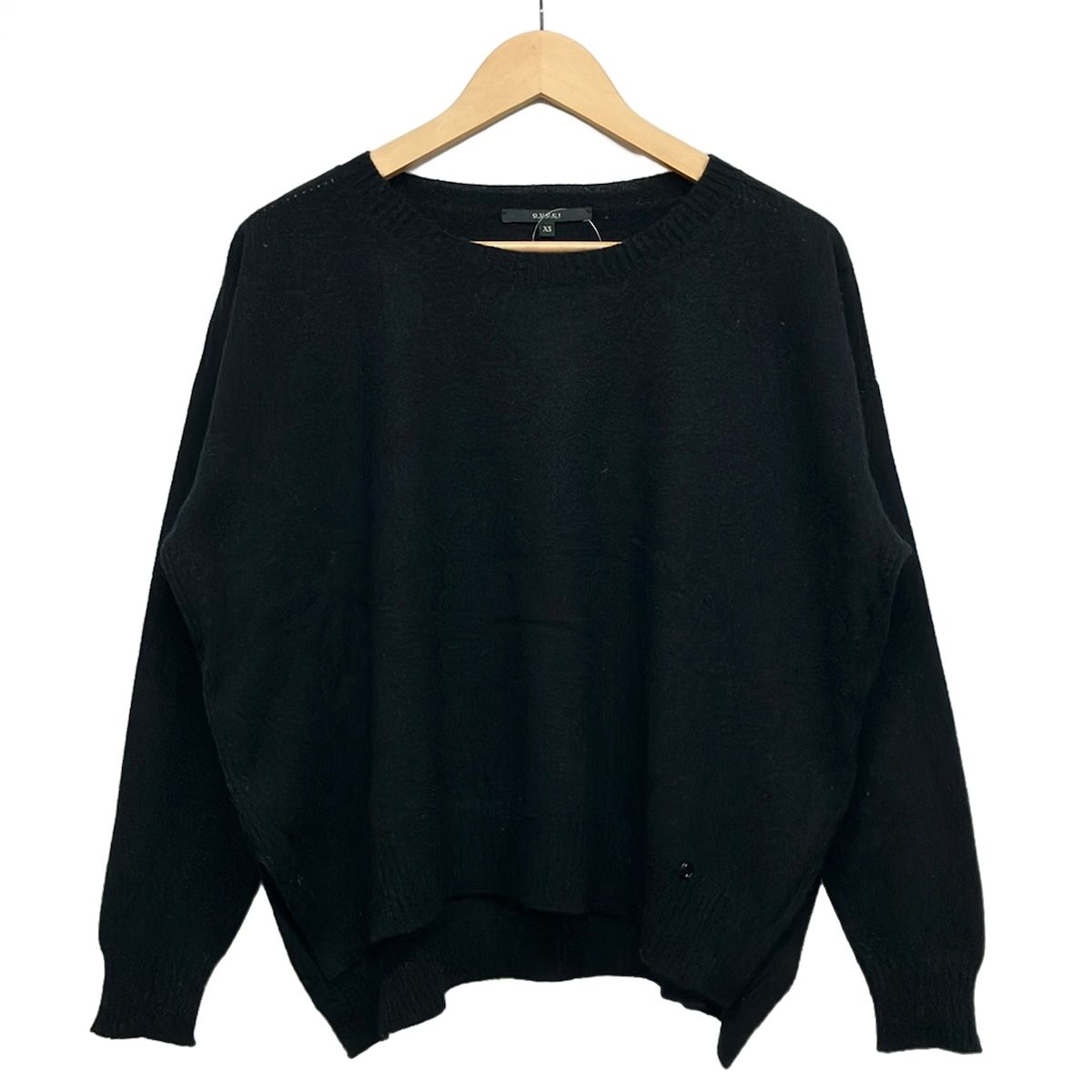 Gucci Long Sleeve Sweater XS Black Cashmere