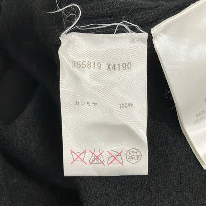 Gucci Long Sleeve Sweater XS Black Cashmere — view 4