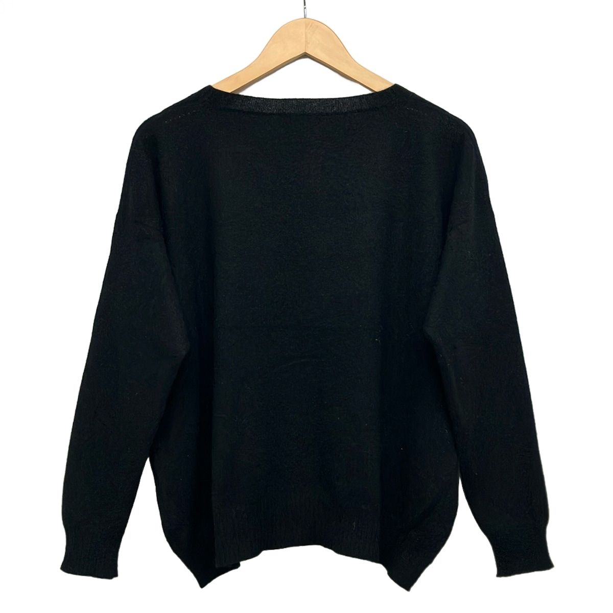 Gucci Long Sleeve Sweater XS Black Cashmere — view 2