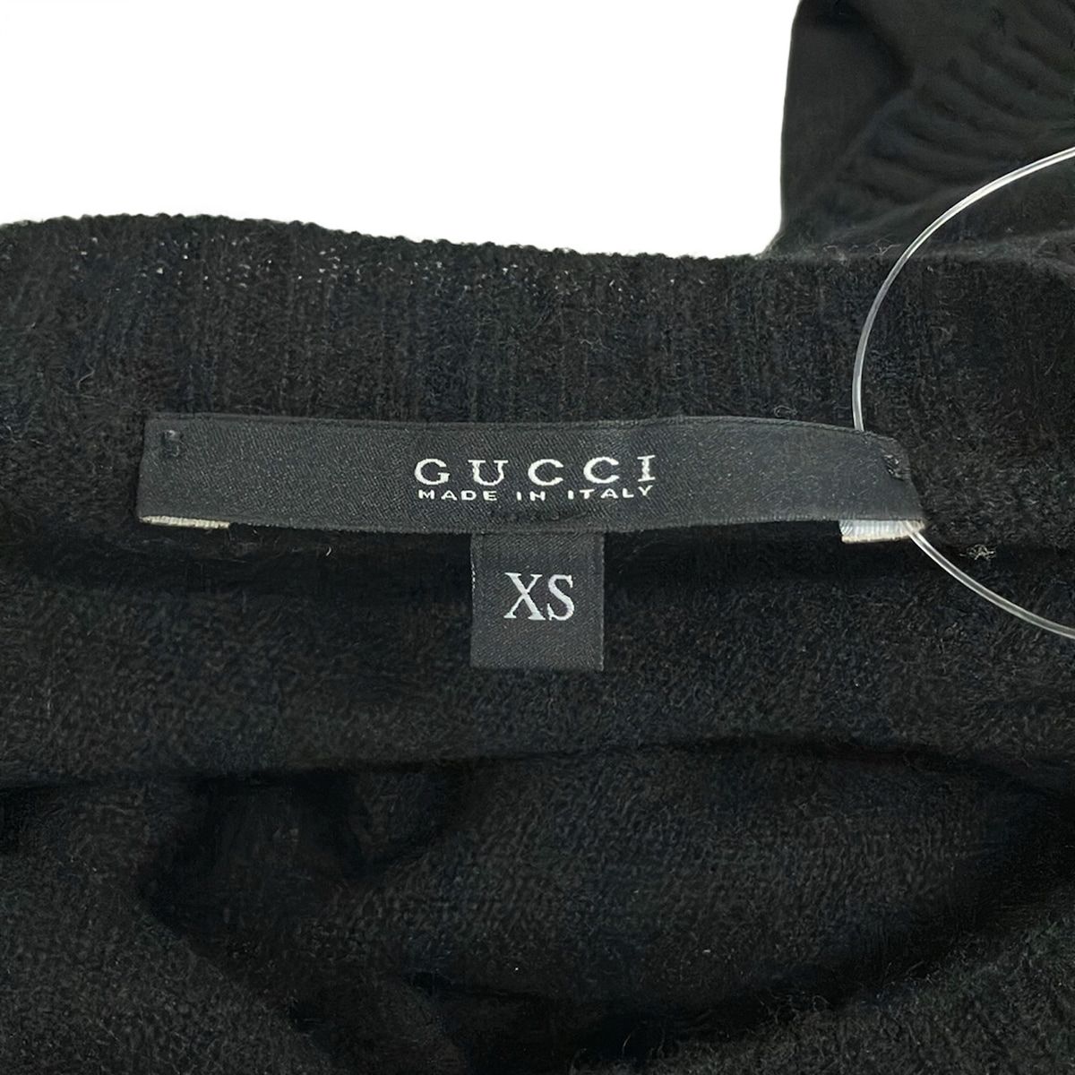 Gucci Long Sleeve Sweater XS Black Cashmere — view 3