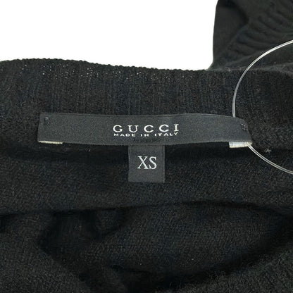 Gucci Long Sleeve Sweater XS Black Cashmere — view 3