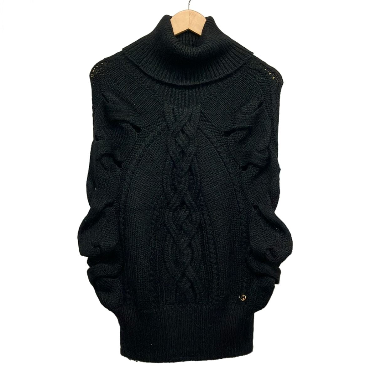 Gucci Sweater XS Black Deformed Sleeves Turtleneck Alpaca Blend