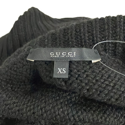 Gucci Sweater XS Black Deformed Sleeves Turtleneck Alpaca Blend — view 3