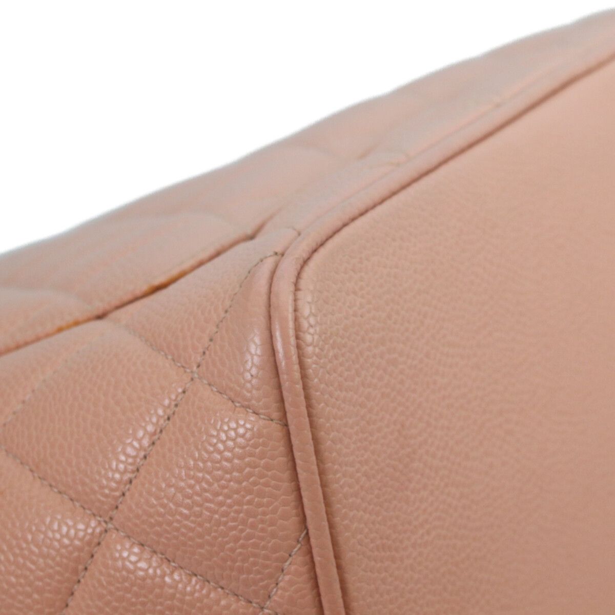 Chanel Pink Caviar Gold Medallion Tote — view 9