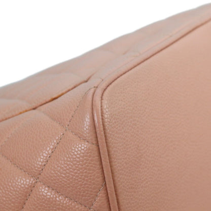 Chanel Pink Caviar Gold Medallion Tote — view 9