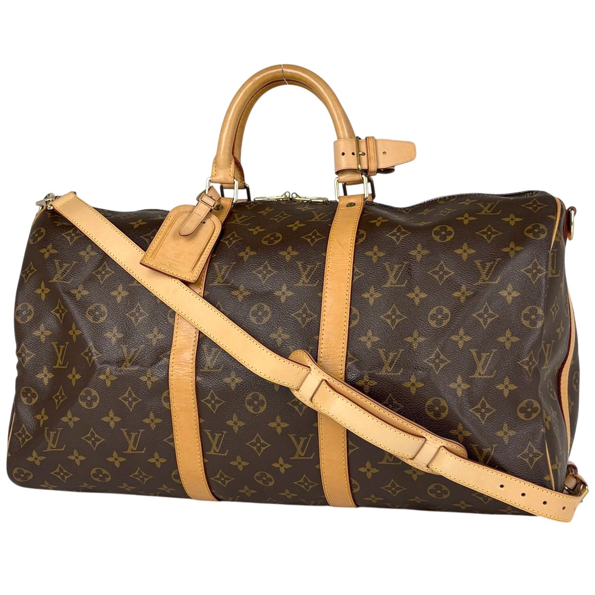 Louis Vuitton Keepall Bandouliere 50 2-Way Boston Bag Monogram Brown