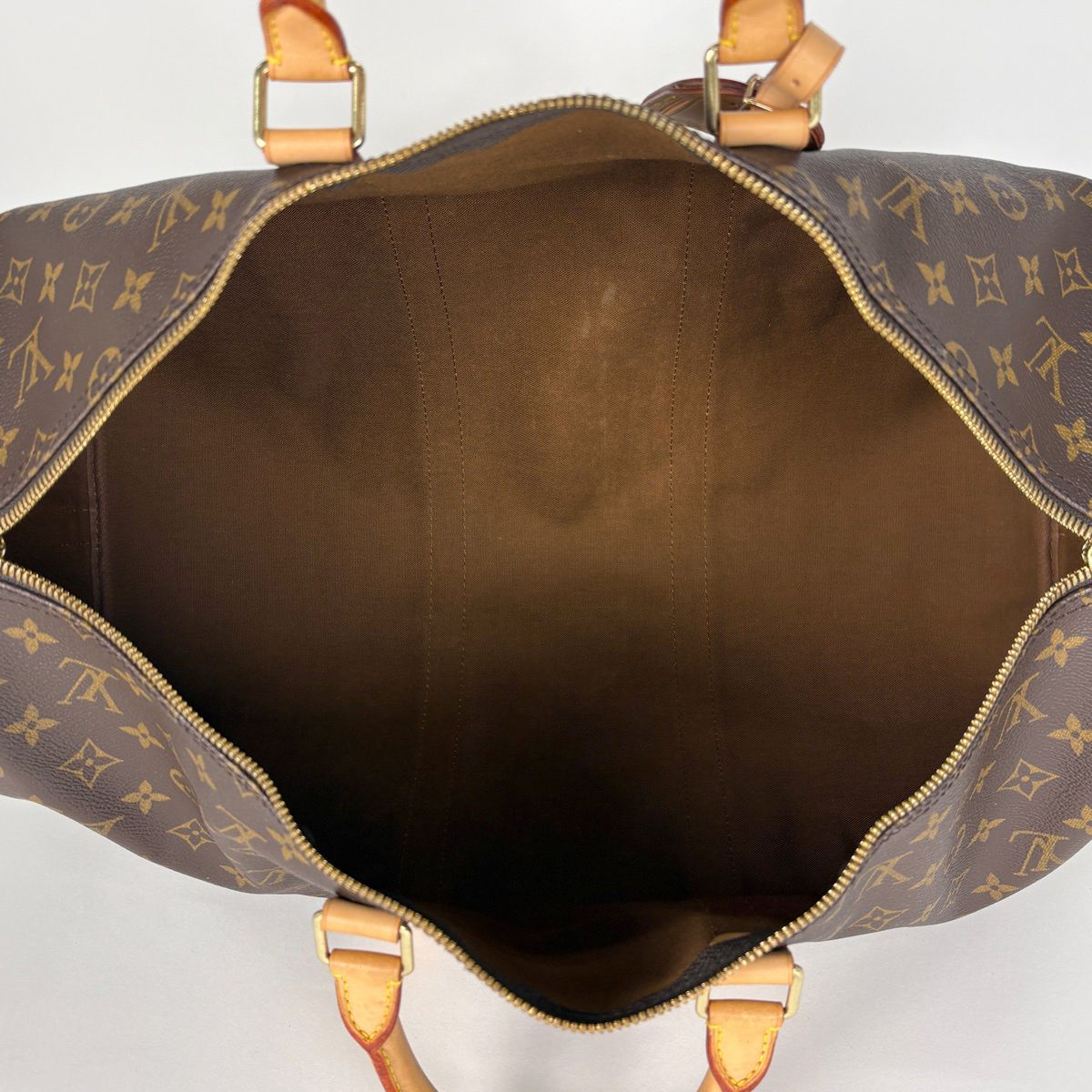 Louis Vuitton Keepall Bandouliere 50 2-Way Boston Bag Monogram Brown — view 7
