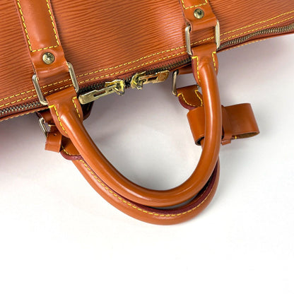 Louis Vuitton Keepall 50 Boston Bag Epi Cipango Gold — view 7