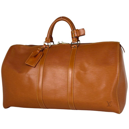 Louis Vuitton Keepall 50 Boston Bag Epi Cipango Gold