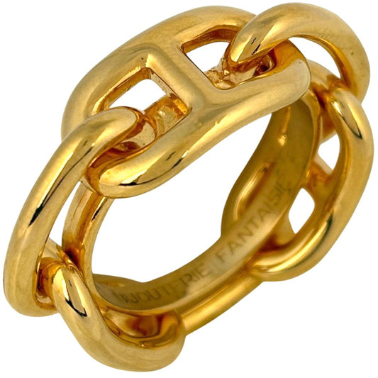 Hermes Legate Chaine D'ancre Scarf Closure Ring Gold Plated