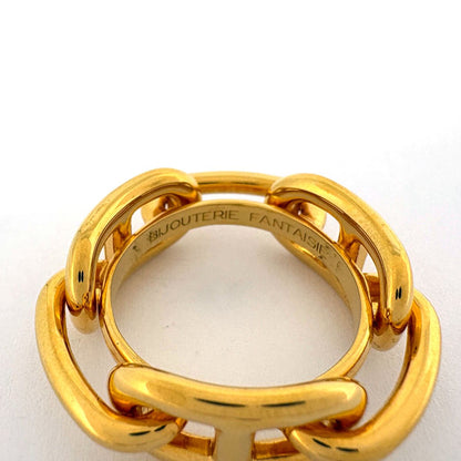 Hermes Legate Chaine D'ancre Scarf Closure Ring Gold Plated — view 3