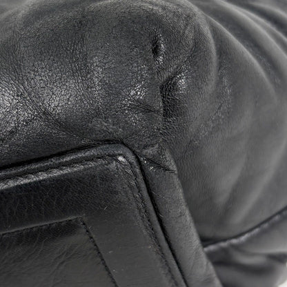 Chanel CC Logo Tote Leather Black — view 4