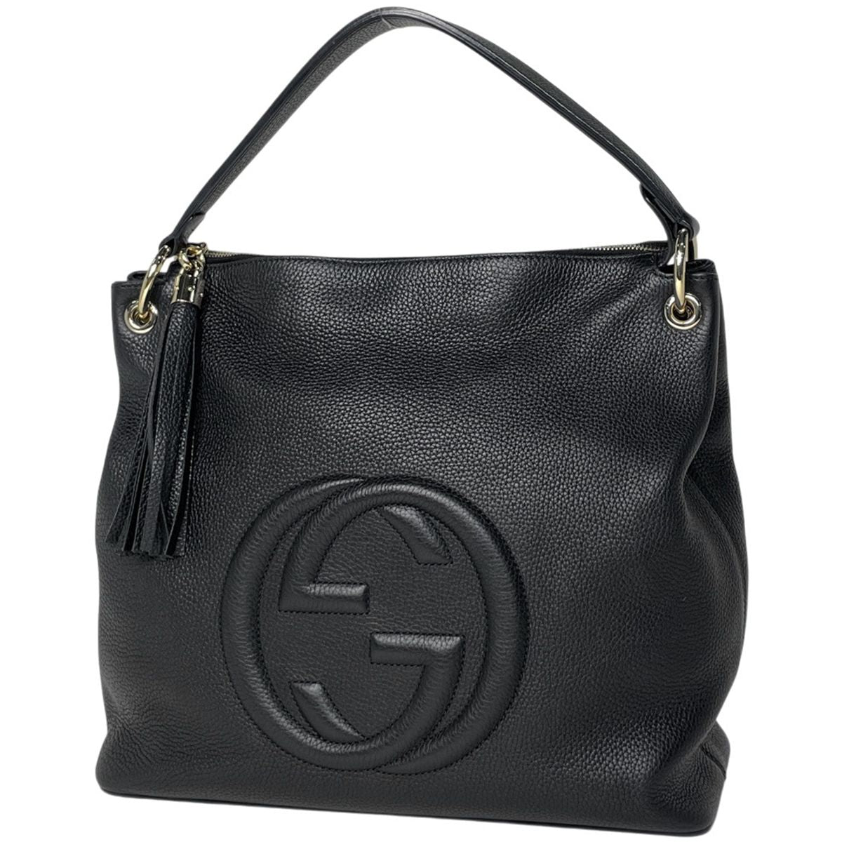 Gucci Soho Handbag Leather Black