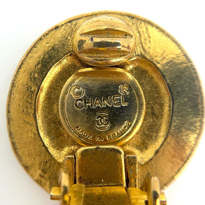 Chanel CC Logo Earrings Swing Gold Plated — view 5