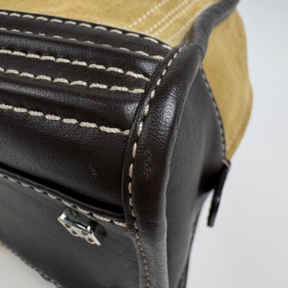 Loewe Amazona 28 Anagram Handbag Suede Brown — view 4