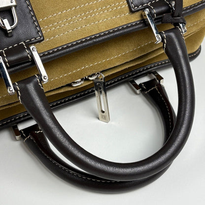 Loewe Amazona 28 Anagram Handbag Suede Brown — view 9