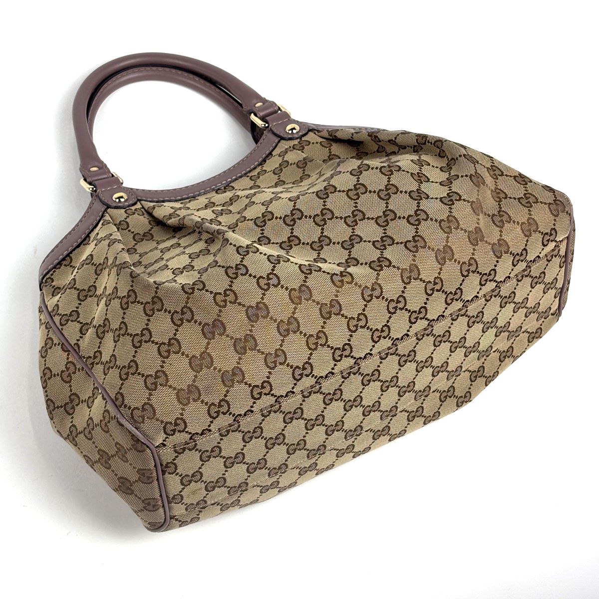 Gucci GG Pattern Ski Tote Canvas Beige Brown — view 2
