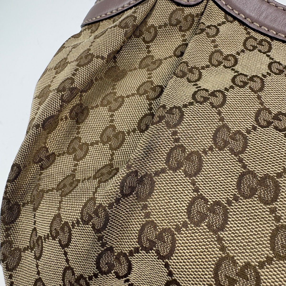 Gucci GG Pattern Ski Tote Canvas Beige Brown — view 4