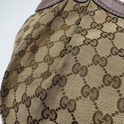 Gucci GG Pattern Ski Tote Canvas Beige Brown — view 4