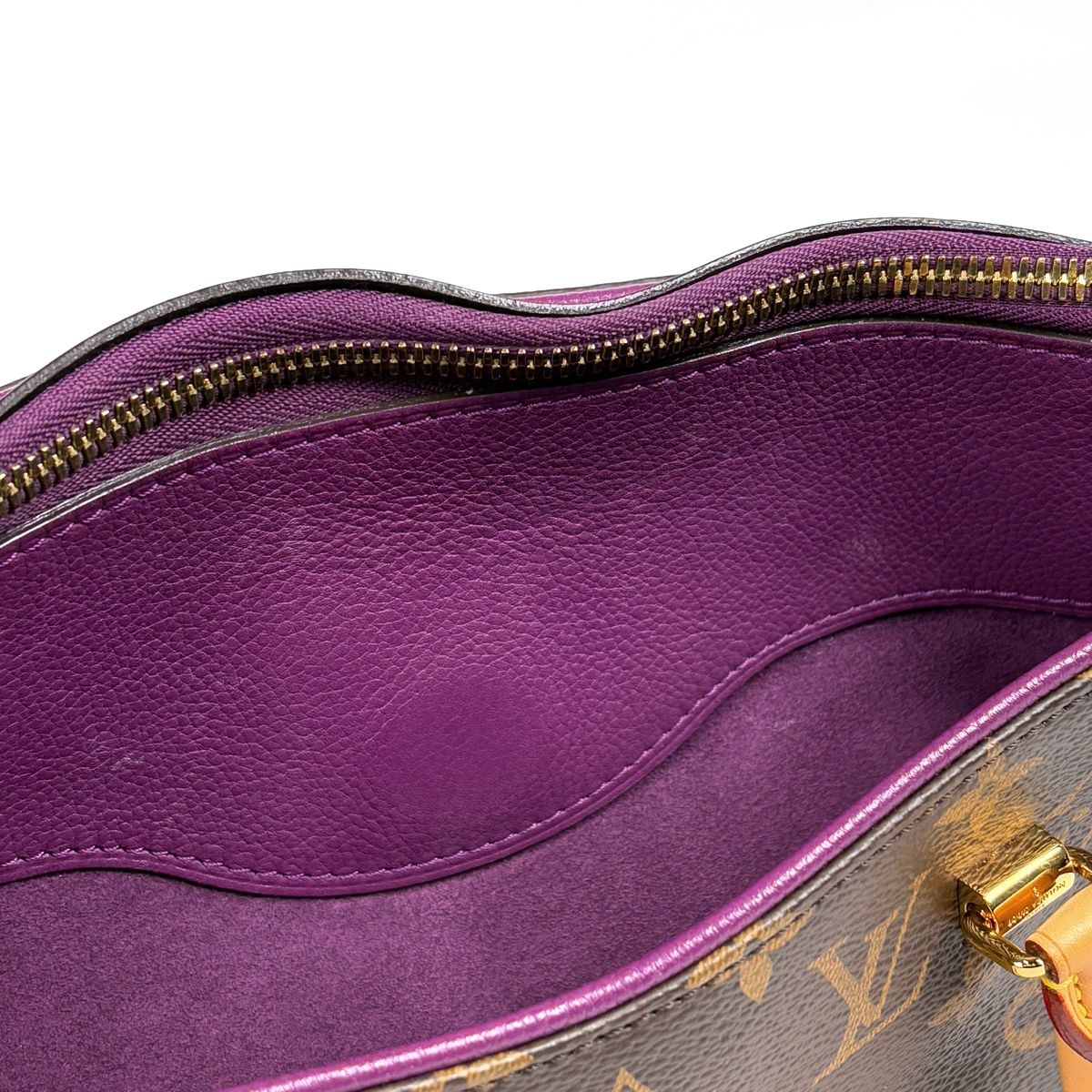 Louis Vuitton Pallas 2-Way Handbag Monogram Brown Amethyst — view 4