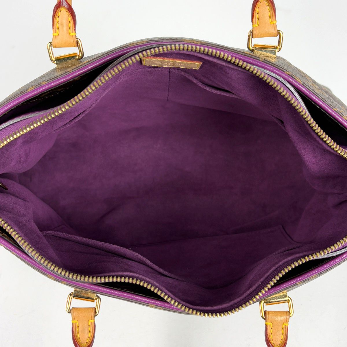 Louis Vuitton Pallas 2-Way Handbag Monogram Brown Amethyst — view 7