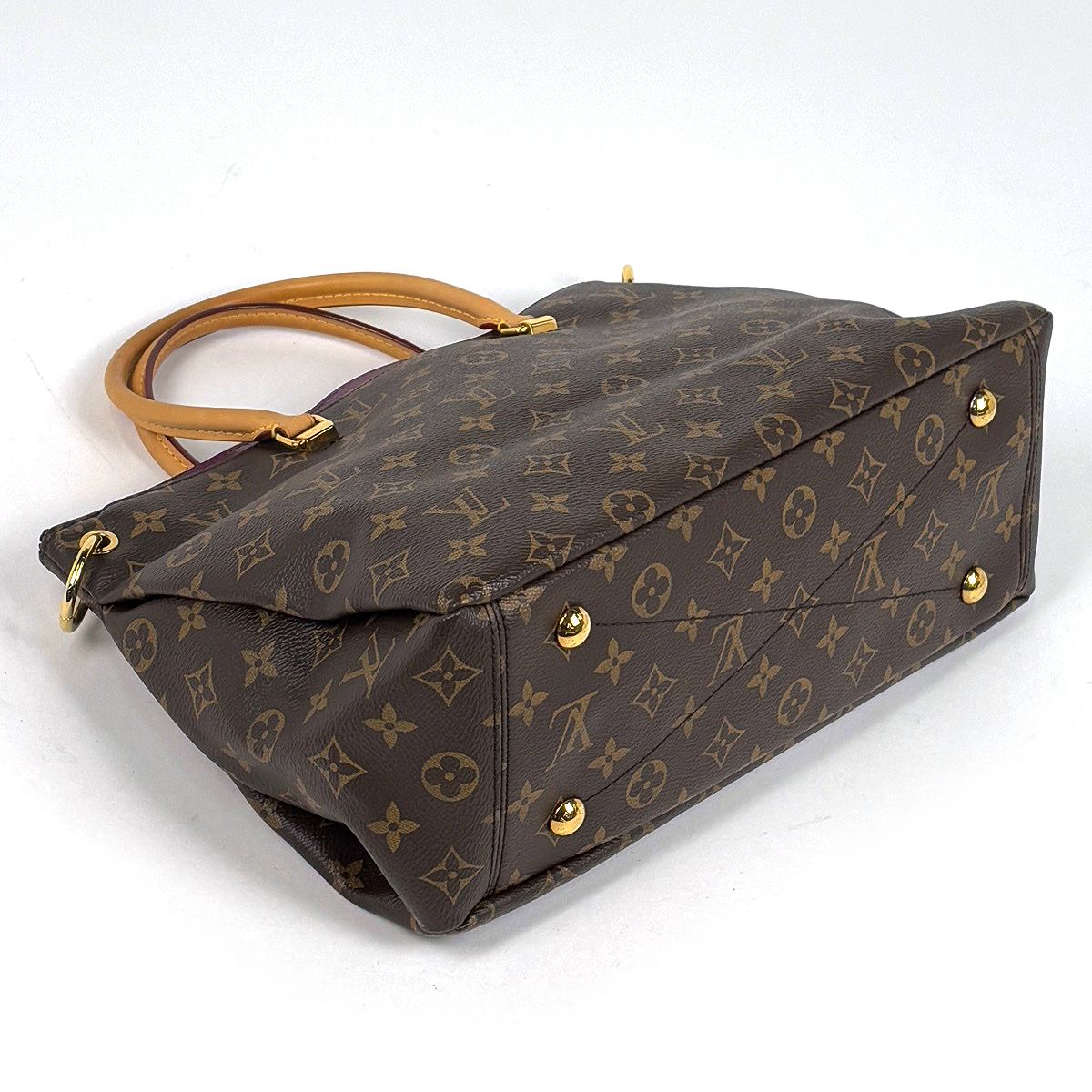 Louis Vuitton Pallas 2-Way Handbag Monogram Brown Amethyst — view 2