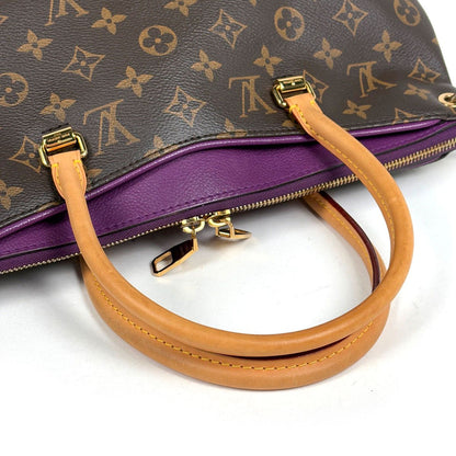 Louis Vuitton Pallas 2-Way Handbag Monogram Brown Amethyst — view 6