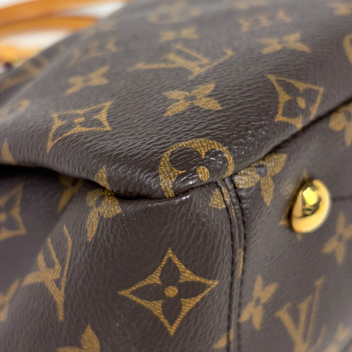 Louis Vuitton Pallas 2-Way Handbag Monogram Brown Amethyst — view 3