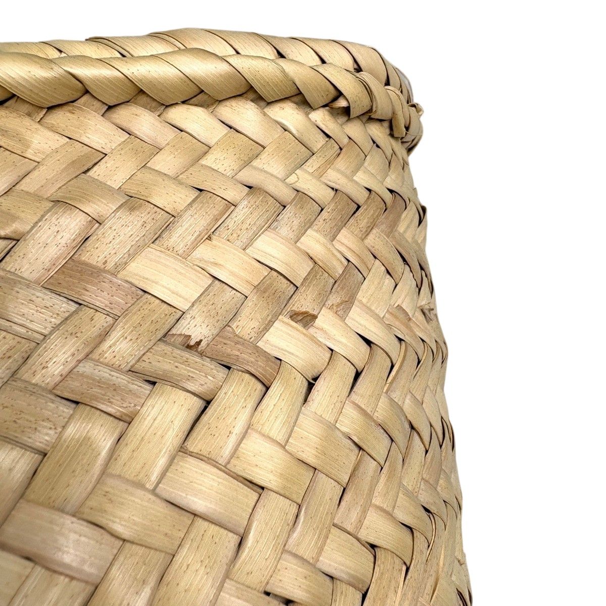 Loewe Basket Anagram Palm Leaf Tote Raffia Natural White — view 6