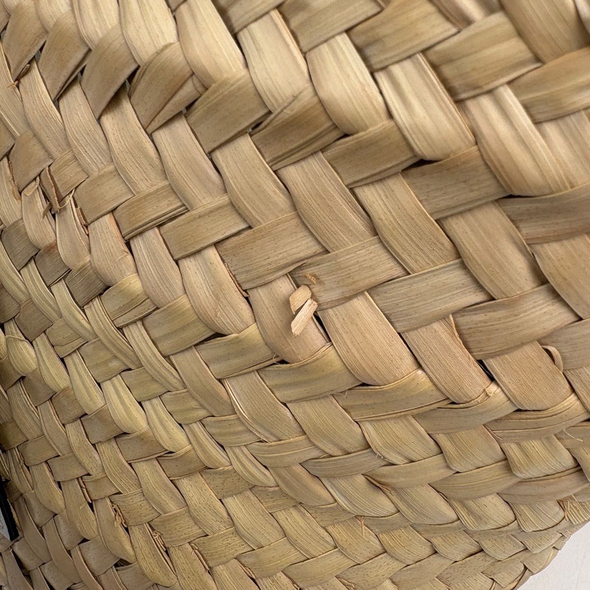 Loewe Basket Anagram Palm Leaf Tote Raffia Natural White — view 5