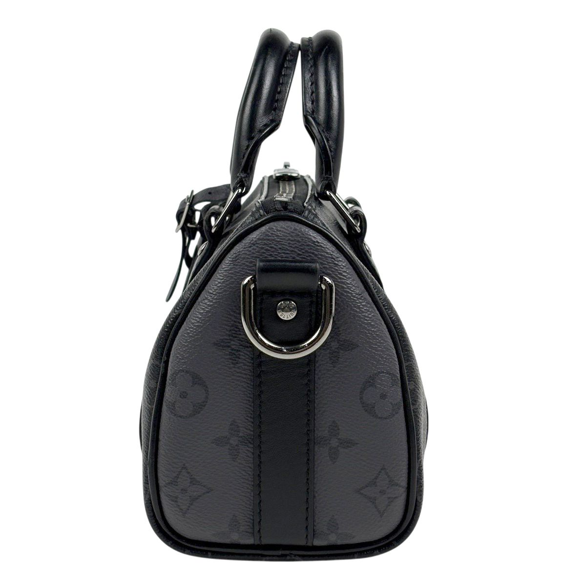 Louis Vuitton Keepall Bandouliere 25 2-Way Monogram Reverse Tote Eclipse Noir — view 4