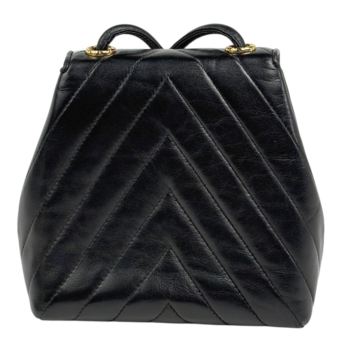 Chanel Stitch Faux Pearl Shoulder Bag CC Logo Blanc Leather Black — view 3