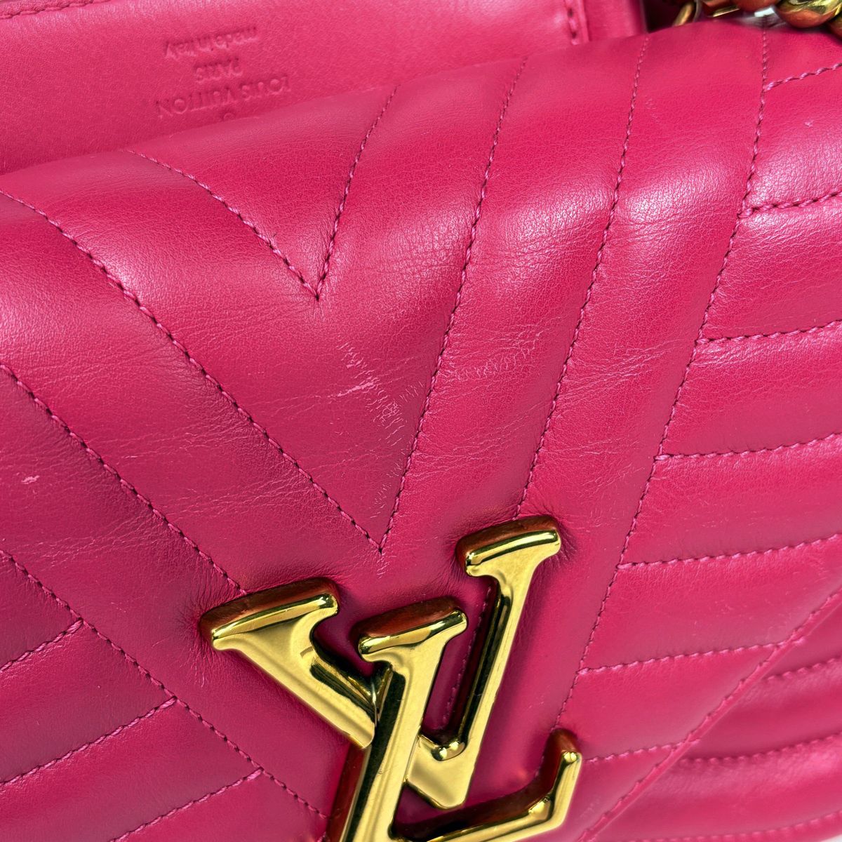 Louis Vuitton New Wave Chain MM 2-Way Shoulder Bag Leather Freesia — view 5