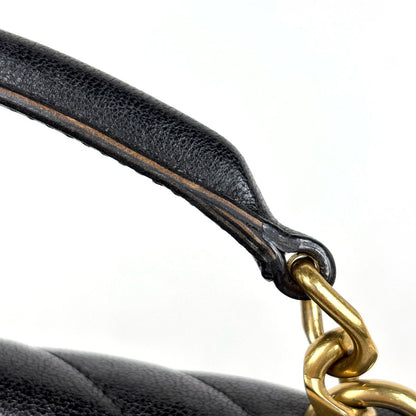 Saint Laurent Carre Handbag 2-Way Chain YSL Leather Black — view 5