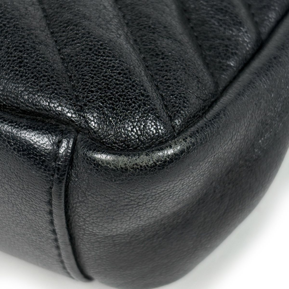 Saint Laurent Carre Handbag 2-Way Chain YSL Leather Black — view 3