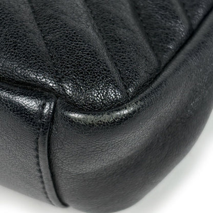 Saint Laurent Carre Handbag 2-Way Chain YSL Leather Black — view 3